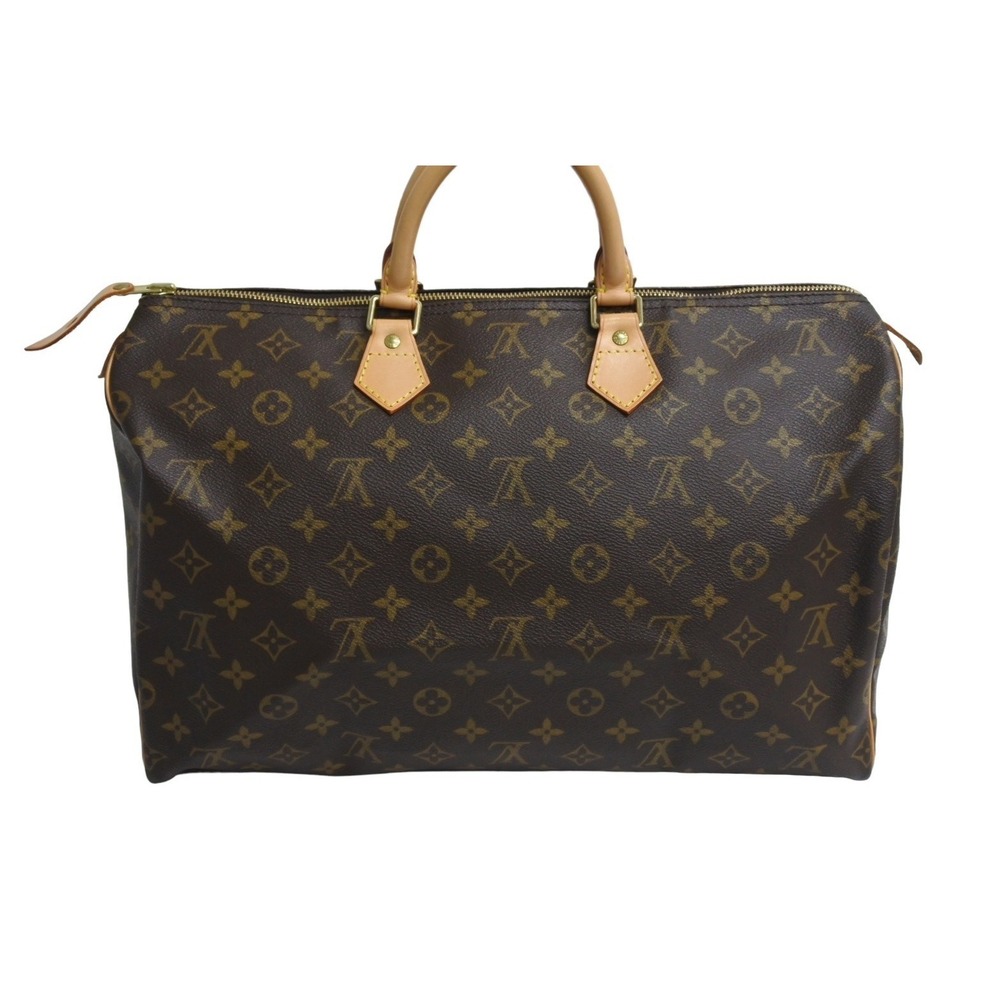 LOUIS VUITTON Speedy Handbag Monogram Coated Brown - Picture 3 of 9